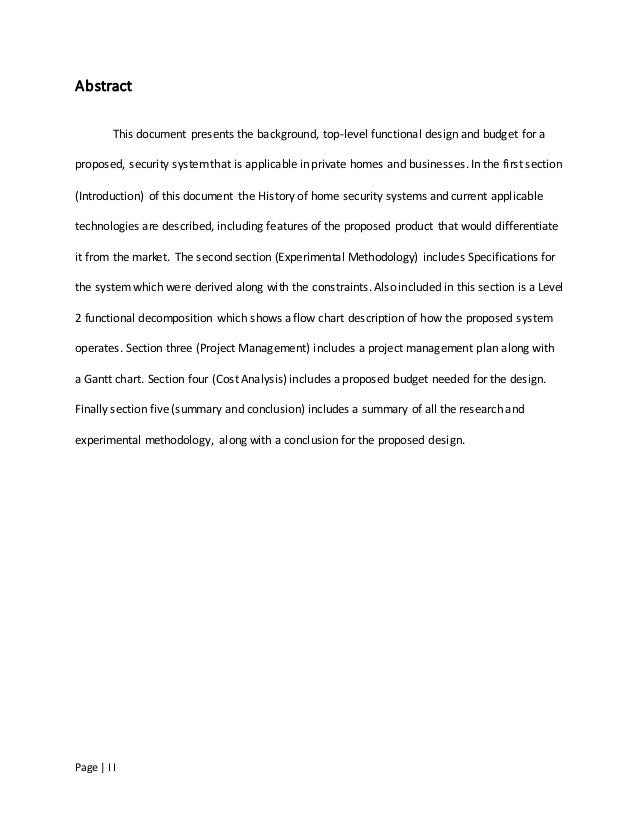 security system proposal sample security proposal pdf